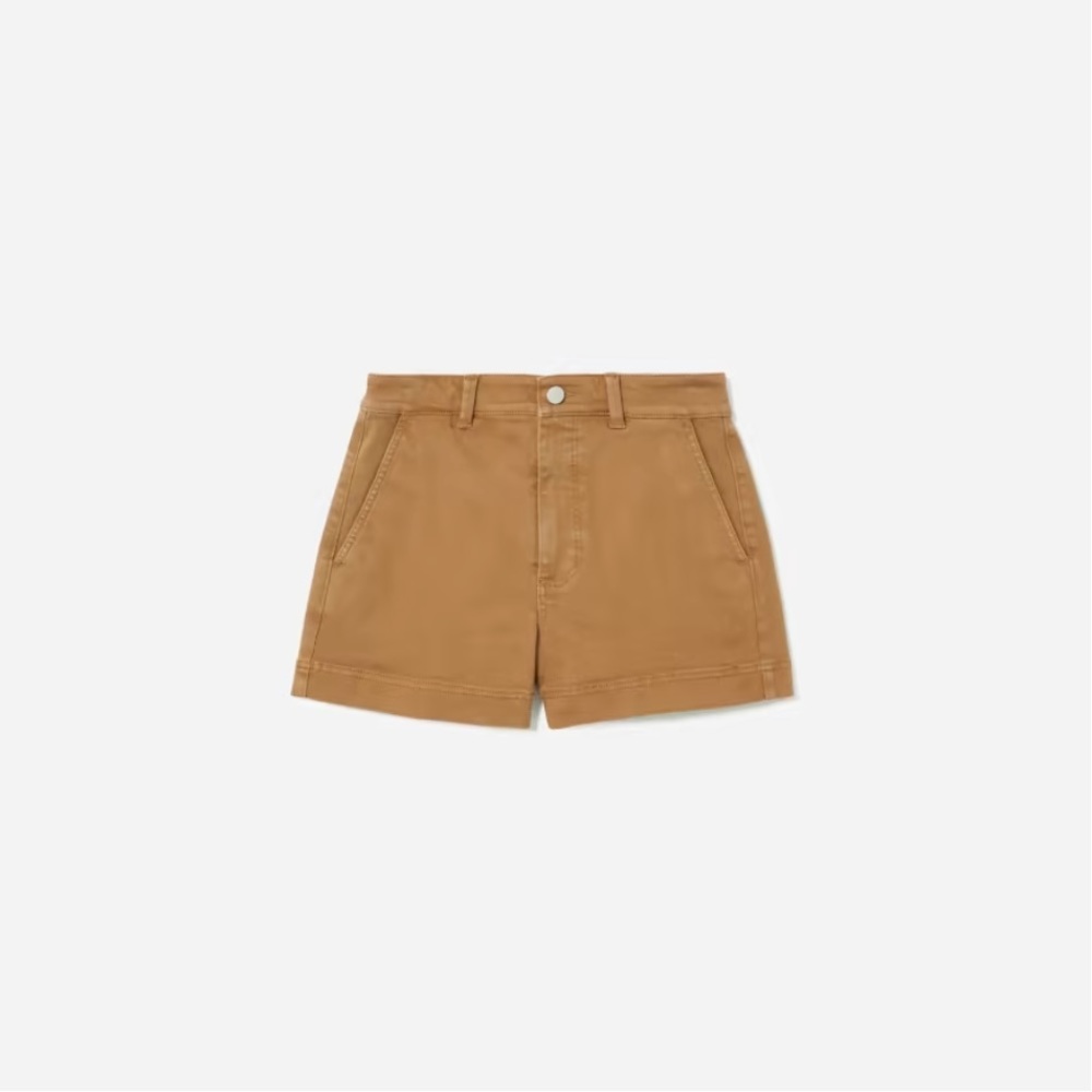 Everlane Cotton Twill Shorts in Ochre Size 2